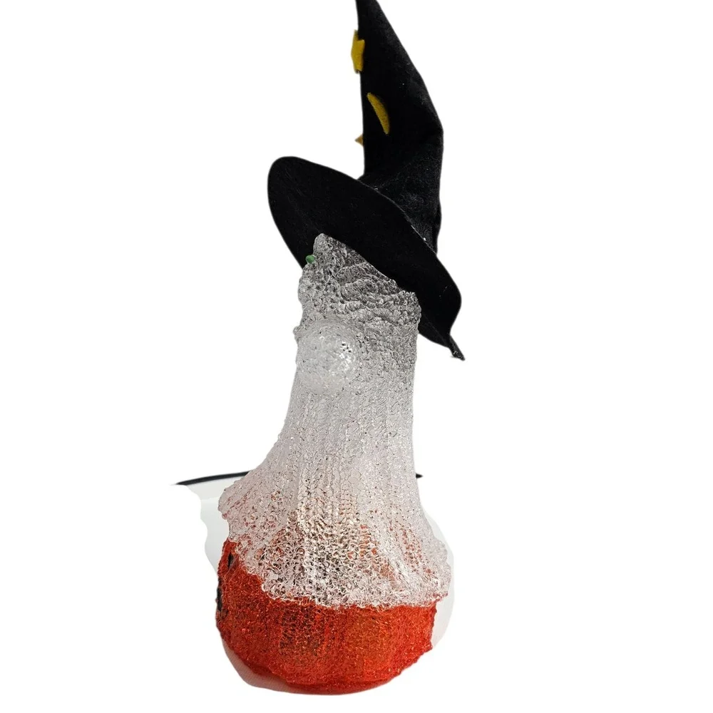 Halloween Ghost Pumpkin Witch Hat Light Up‎ Decoration Figurine